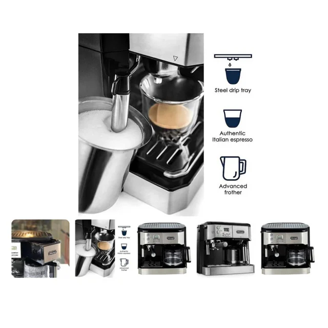 اسپرسوساز صنعتی 1200 میلیلیتری دلونگی مدل BCO431.S با مصرف پودر قهوه، مناسب تهیه اسپرسو، 101516263